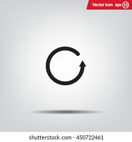 Undo icon, back arrow symbol