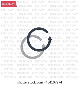 Undo icon, back arrow symbol