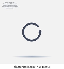 Undo icon, back arrow symbol