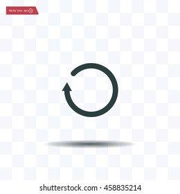 Undo icon, back arrow symbol