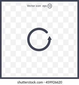 Undo icon, back arrow symbol