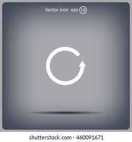 Undo icon, back arrow symbol