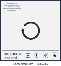 Undo icon, back arrow symbol