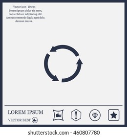 Undo icon, back arrow symbol