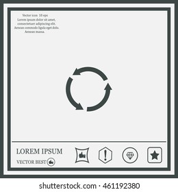 Undo icon, back arrow symbol