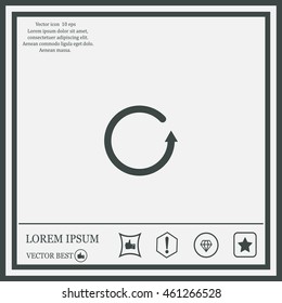 Undo icon, back arrow symbol