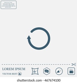 Undo icon, back arrow symbol