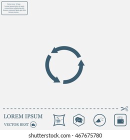 Undo icon, back arrow symbol