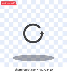 Undo icon, back arrow symbol