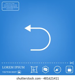 Undo icon, back arrow symbol