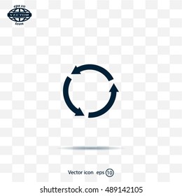 Undo icon, back arrow symbol