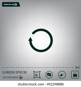 Undo icon, back arrow symbol