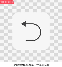 Undo icon, back arrow symbol
