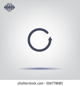 Undo icon, back arrow symbol