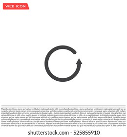 Undo icon, back arrow symbol