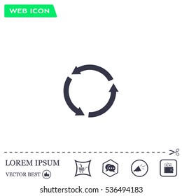 Undo icon, back arrow symbol