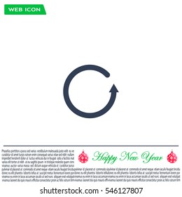 Undo icon, back arrow symbol