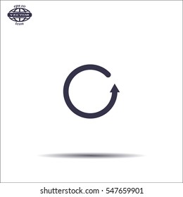 Undo icon, back arrow symbol
