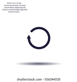 Undo icon, back arrow symbol