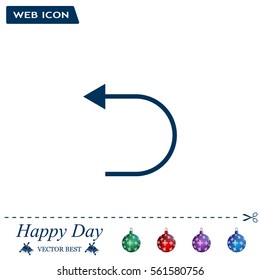 Undo icon, back arrow symbol