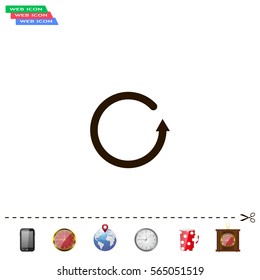 Undo icon, back arrow symbol