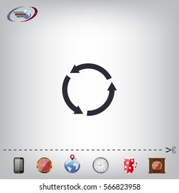 Undo icon, back arrow symbol