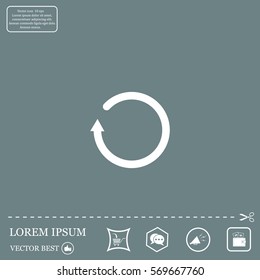 Undo icon, back arrow symbol