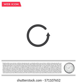 Undo icon, back arrow symbol