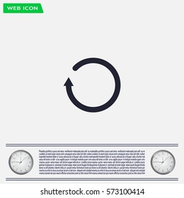 Undo icon, back arrow symbol