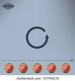 Undo icon, back arrow symbol