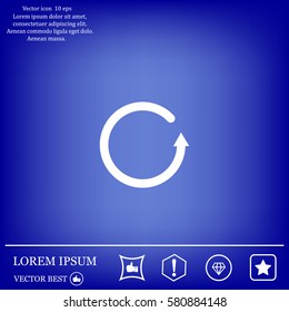 Undo icon, back arrow symbol