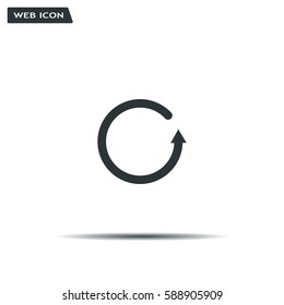 Undo icon, back arrow symbol