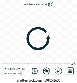 Undo icon, back arrow symbol