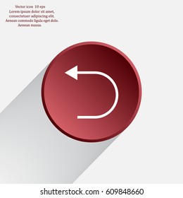 Undo icon, back arrow symbol