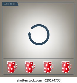 Undo icon, back arrow symbol