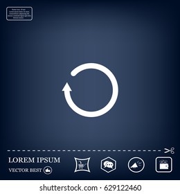 Undo icon, back arrow symbol