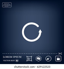Undo icon, back arrow symbol