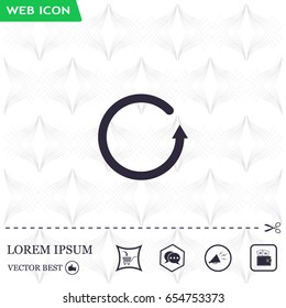 Undo icon, back arrow symbol