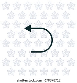 Undo icon, back arrow symbol