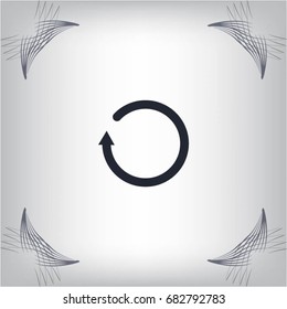 Undo icon, back arrow symbol