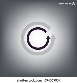 Undo icon, back arrow symbol