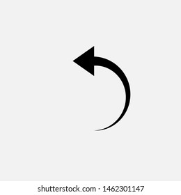 Undo Icon. Back or Return Illustration As A Simple Vector Sign & Trendy Symbol for Design,  Websites, Presentation or Mobile Application.  