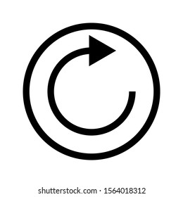 Undo Icon. Back or Return Illustration As A Simple Vector Sign.