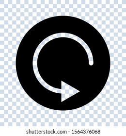 Undo Icon. Back or Return Illustration As A Simple Vector Sign.