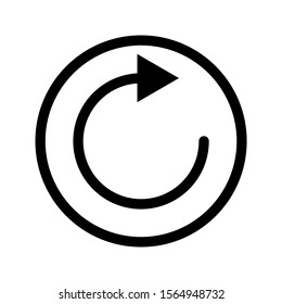 Undo Icon. Back or Return Illustration As A Simple Vector Sign.
