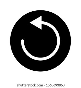 Undo Icon. Back or Return Illustration As A Simple Vector Sign.