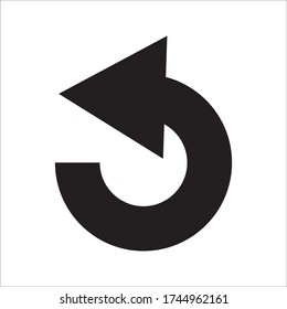 
Undo Icon. Back or Return Illustration As A Simple Vector Sign on white background
