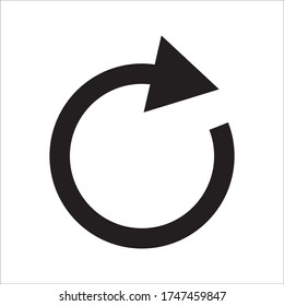 
Undo Icon. Back or Return Illustration As A Simple Vector Sign on white background
