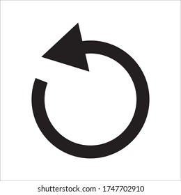 
Undo Icon. Back or Return Illustration As A Simple Vector Sign on white background