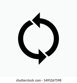 Undo Icon. Counterwise Vector, Sign and Symbol for Design, Presentation, Website or Apps Elements.